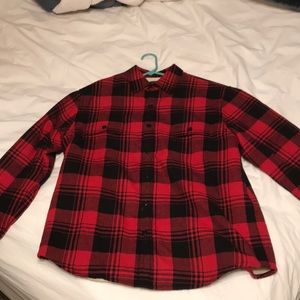 J-Crew flannel coat